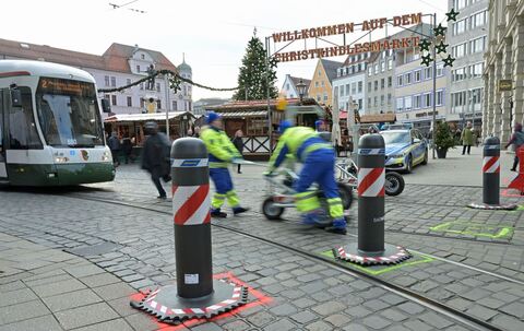 Poller am Augsburger Christkindlesmarkt