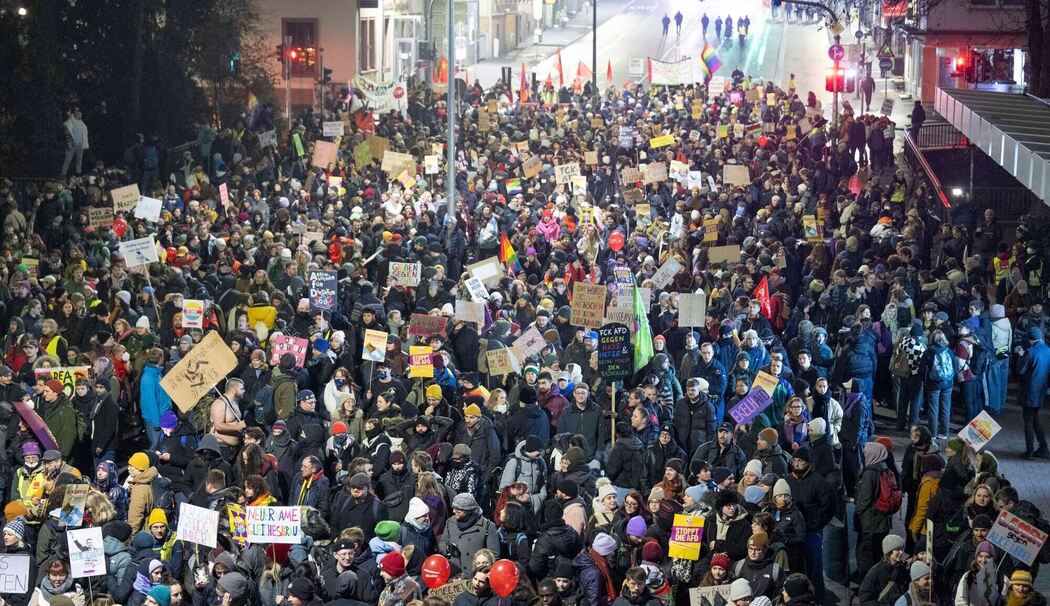 Proteste gegen AfD in Gießen