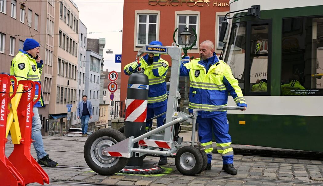 Poller am Augsburger Christkindlmarkt