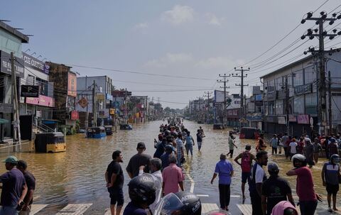 Überschwemmungen in Sri Lanka