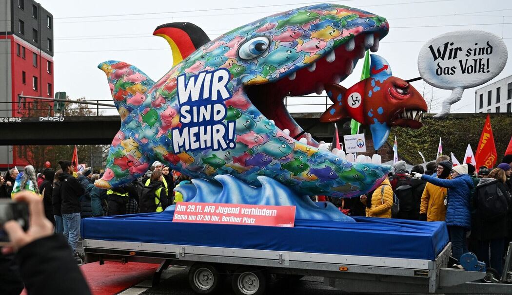 Neugründung AfD-Jugendorganisation - Proteste