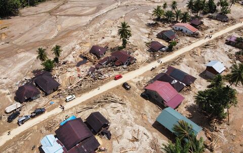 Sturzflut in Indonesien